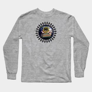 I Choose Happy With Moodzie -Grey Long Sleeve T-Shirt